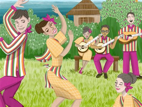 Tinikling Folk Dance Filipino Art Instant Digital Print | Etsy