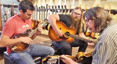 Chris Stapleton Delivers Impromptu Bluegrass Jam At Local Guitar Store