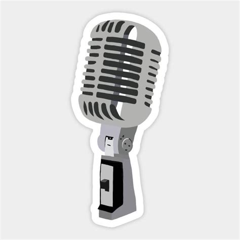 Microphone singing sticker. Stickers Printable, Stickers Cool, Preppy ...