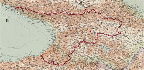 Georgia traced over a map of middle east from 1916. : r/MapPorn