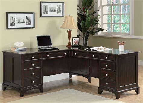 Garson Home Office L Shaped Desk from Coaster (801011L-801011R ...