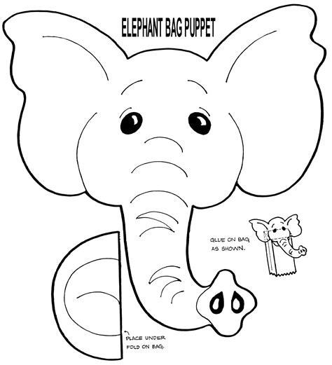 free muppet puppet patterns to print | Elephant Puppet from gwsjoeys ...