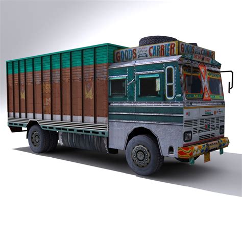 Indian Truck with variations 3D Model $45 - .max .unknown .fbx .obj ...