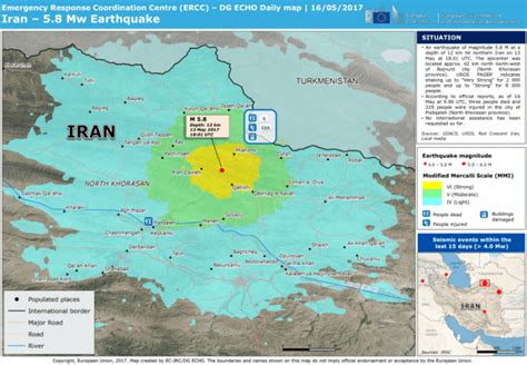 Iran - 5.8 Mw Earthquake - DG ECHO Daily Map | 16/05/2017 - Iran ...