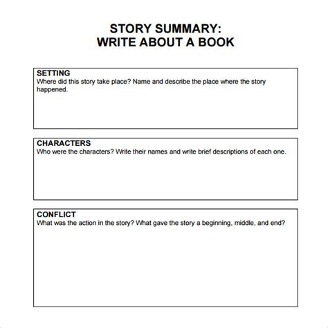 Sample Book Summary Template - 5+ Free Documents Download in PDF