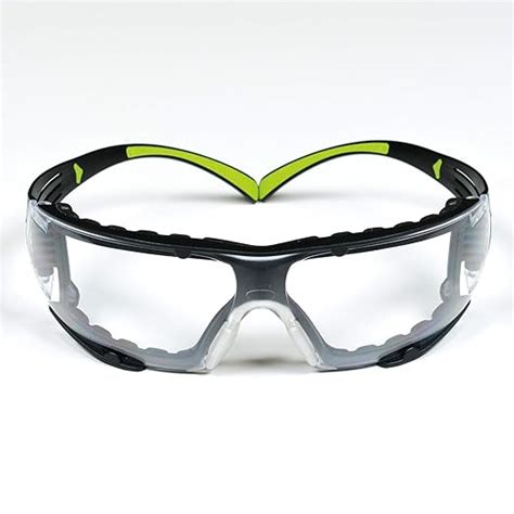 3M Safety Glasses, SecureFit, ANSI Z87, Anti-Fog Anti-Scratch Clear ...