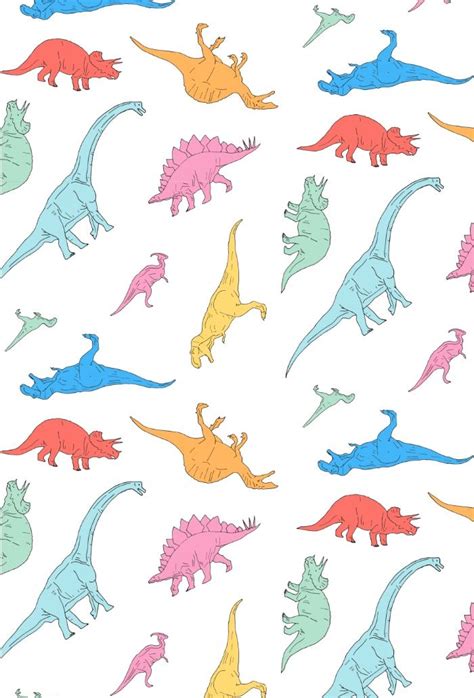 Dino Doodles Art Print by CORSAC / Julien Missaire | Society6 | Fondos ...