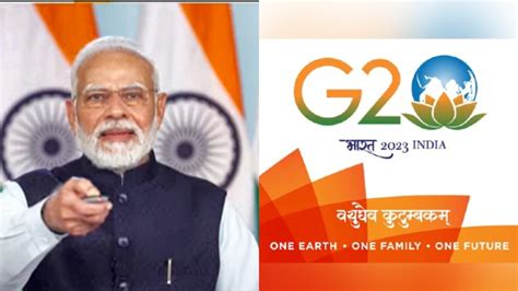 Prime Minister Narendra Modi unveils logo, theme and website of India's ...