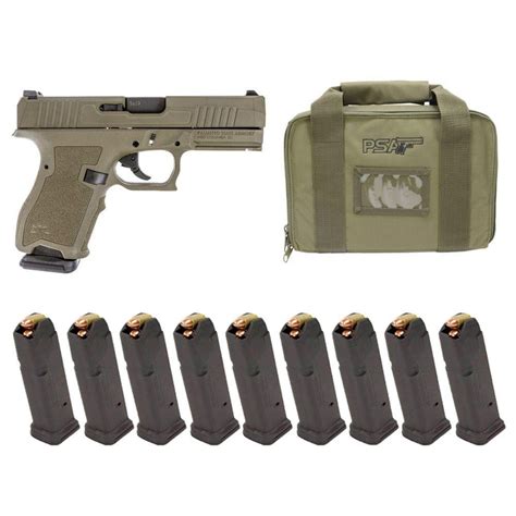 PSA Dagger Compact 9mm Pistol With Extreme Carry Cuts, Sniper Green ...