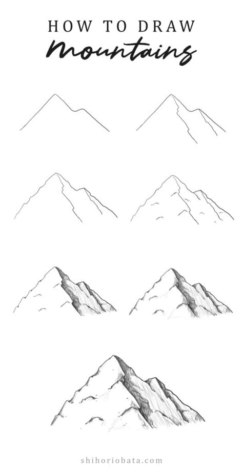 How to Draw Mountains: Easy Step by Step Tutorial