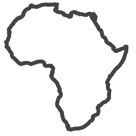 Blank Outline Political Map Of Africa - Map of world