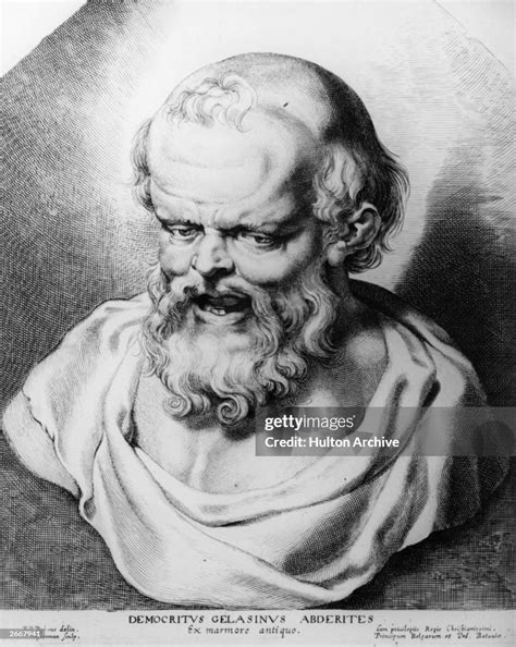 A bust of Democritus , Greek philosopher, known as the laughing... News ...