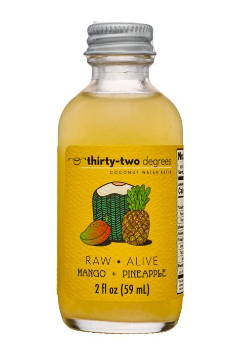 Coconut Water Kefir - Mango + Pineapple | Thirty-Two Degrees | BevNET ...