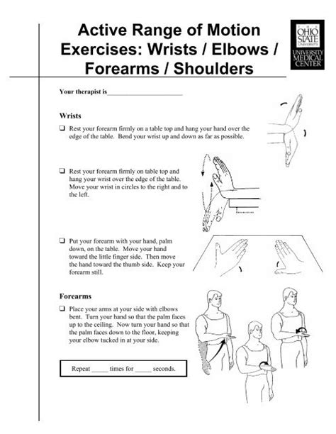 Hand Range Of Motion Exercises