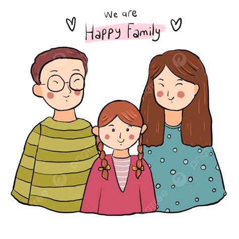 Cute Family Drawing PNG, Vector, PSD, and Clipart With Transparent ...