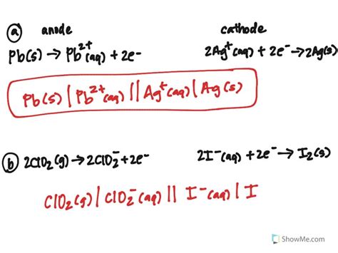 SOLVED: Use line notation to represent each electrochemical cell in ...