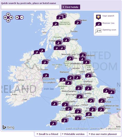 Premier Inn Uk Map – Verjaardag Vrouw 2020