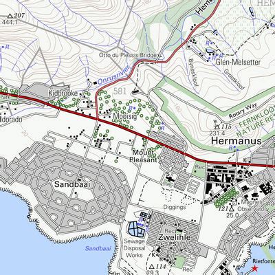 3419AC HERMANUS (4th Edition) Map by Chief Directorate: National Geo ...