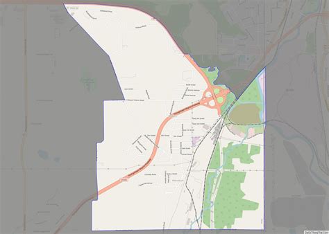 Map of Masury CDP