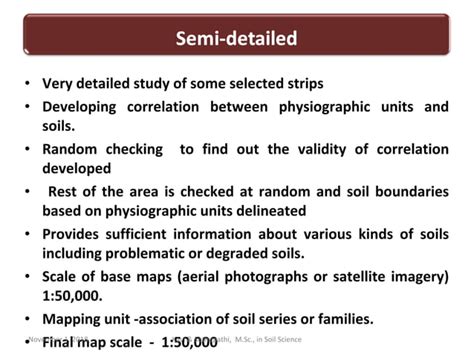 Methods & types of soil survey