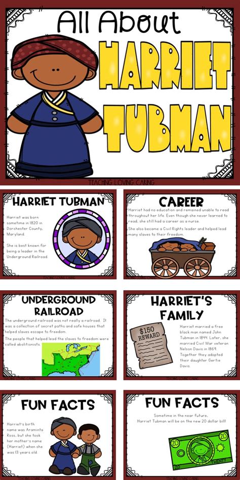 Free Printable Harriet Tubman Worksheets