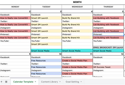 How to Create a Social Media Calendar: A Template for Marketers ...