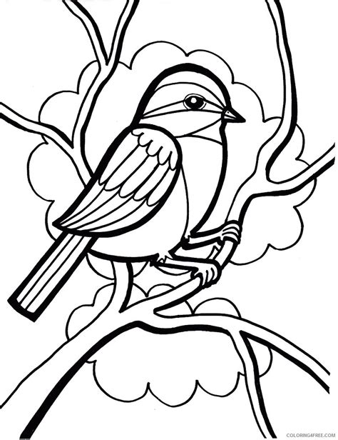 Bird Outline Coloring Pages 10 simple bird outline free Printable ...