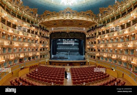 Interior of La Fenice Theatre. Teatro La Fenice, "The Phoenix", is an ...