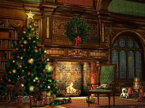 Christmas Eve, Christmas Fireplace HD wallpaper | Pxfuel