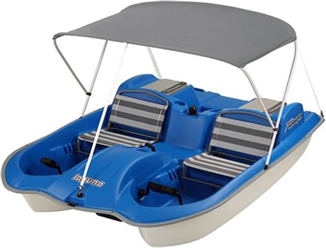 Amazon.com : Sun Dolphin Laguna 5 Seat Pedal Boat with Canopy - Blue ...