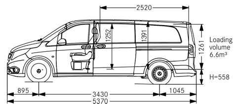 Mercedes-Benz Vito Dimensions – Load Area & External | Van Guide