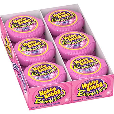 Hubba Bubba Bubble Gum Original Bubble Gum, 2 Ounce (Pack of 12 ...