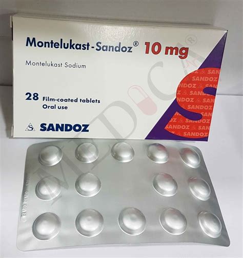 Medica RCP |Montelukast-Sandoz 10mg | Indications | Side Effects ...