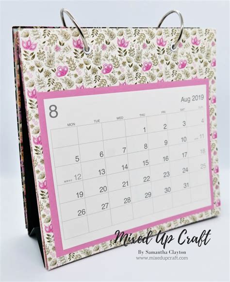 DIY Desk Calendar – Mixed Up Craft