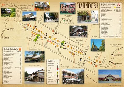 Hahndorf Main Street Tourist Map - Australia's oldest surviving German ...