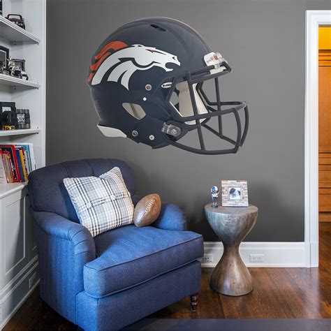 Denver Broncos: Helmet Removable Wall Decal | Fathead Official Site