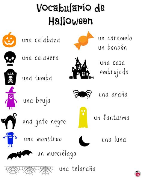 vocabulario de Halloween-Spanish - LadydeeLG