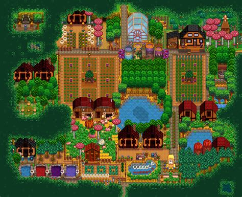 My 100% Perfection Forest Farm Layout (Year 9) : r/StardewValley