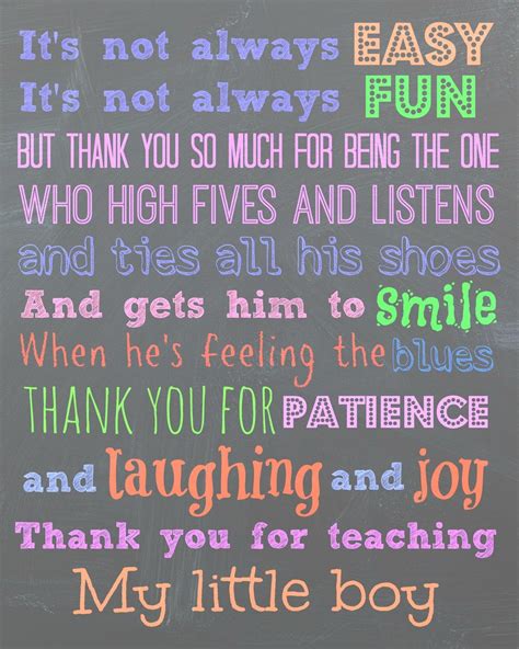 Printable Thank You Teacher Quotes