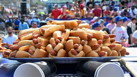 Joey Chestnut Wins Nathan's Hot Dog Contest Despite Inclement Weather