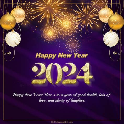 Happy New Year 2024 Wishes Card Maker With Fireworks in 2023 | New year ...