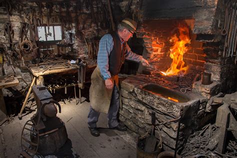 The Blacksmith's Forge | This blacksmith's forge was a real … | Flickr