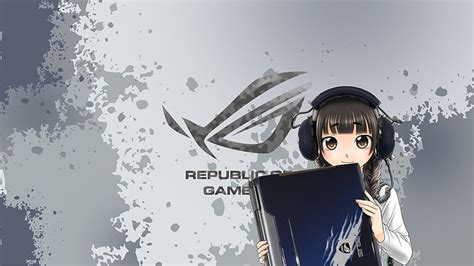 HD wallpaper: Republic of Gamers logo, window, ASUS, video games, PC ...