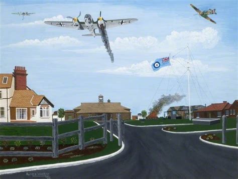 Heinkel Attack on North Weald Airfield | Art UK