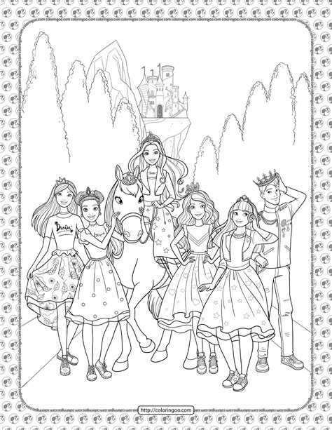 Barbie Princess Adventure Coloring Pages Mermaid Coloring Book | The ...