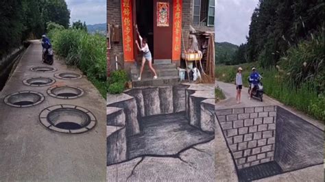 Drawing 3D On the Street Video - YouTube