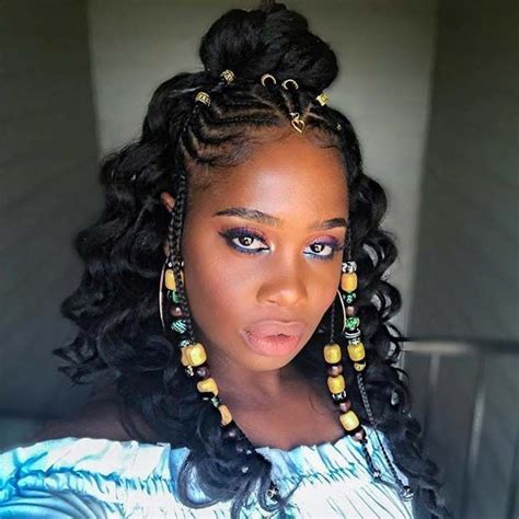 Fulani Braids With Crochet Extensions #fulanibraids | Natural hair ...