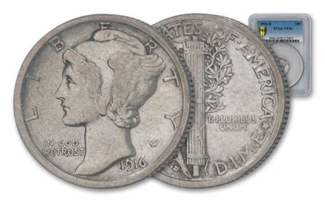 1916-D Mercury Dime PCGS VF-30 | GovMint.com