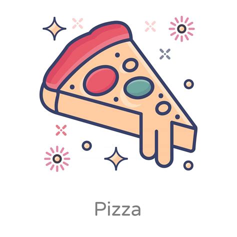 Pizza and Junk food 2573647 Vector Art at Vecteezy