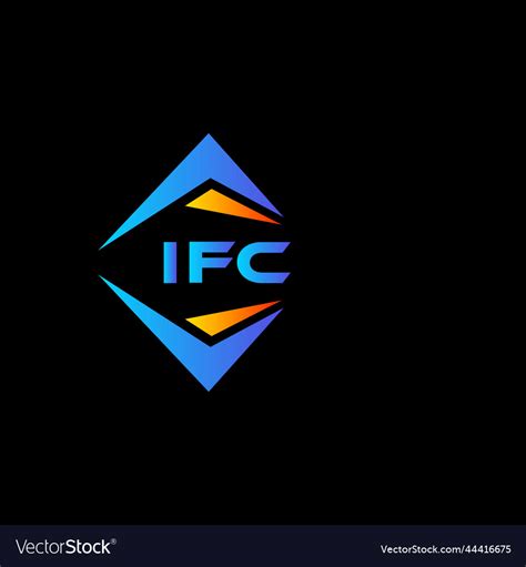 Ifc abstract technology logo design on white Vector Image